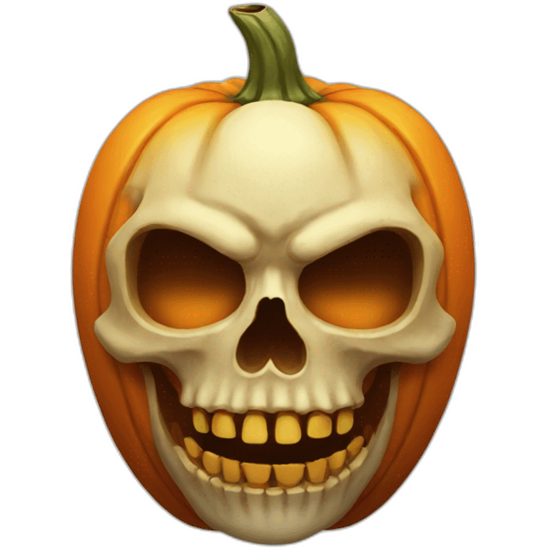 pumpkin skull emoji