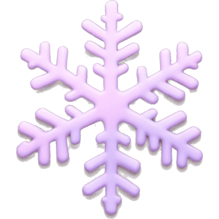 pastel pink snowflake  emoji