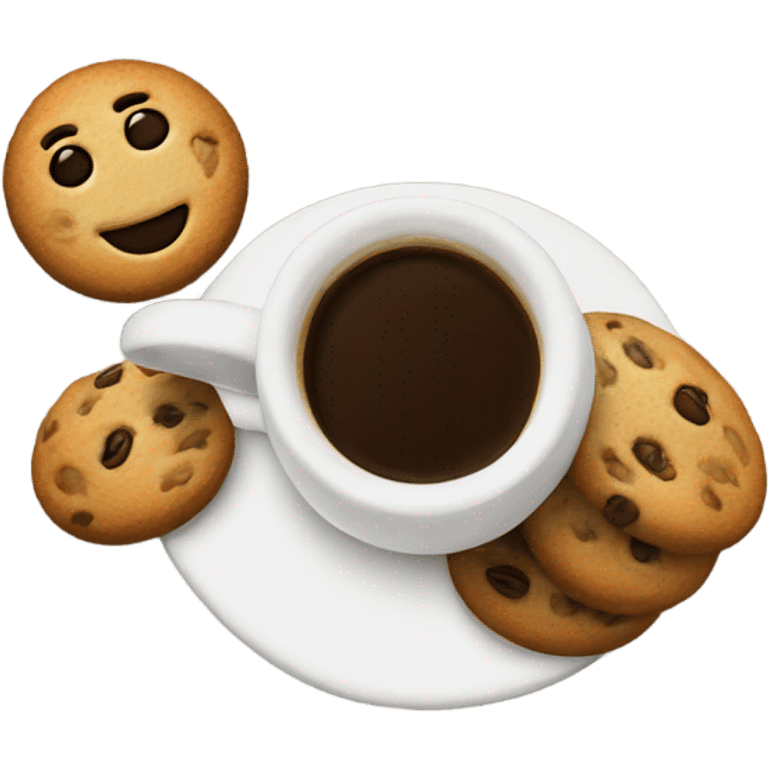 Coffee and cookies  emoji