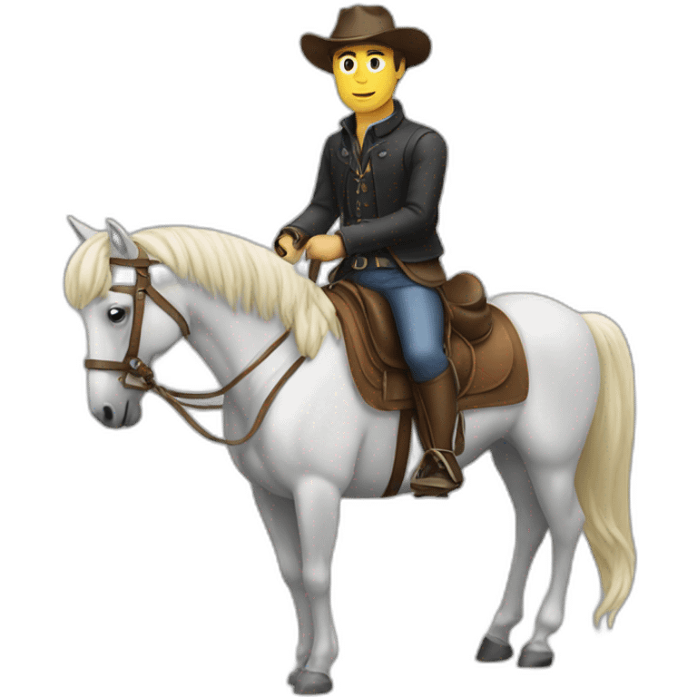 Man on a horse emoji