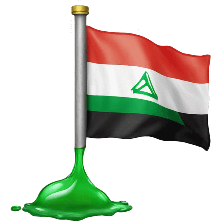 arab flag with oil emoji