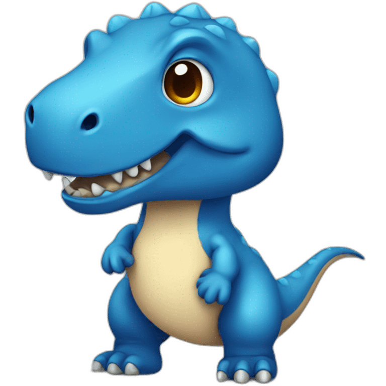 blue cute t rex 2 emoji