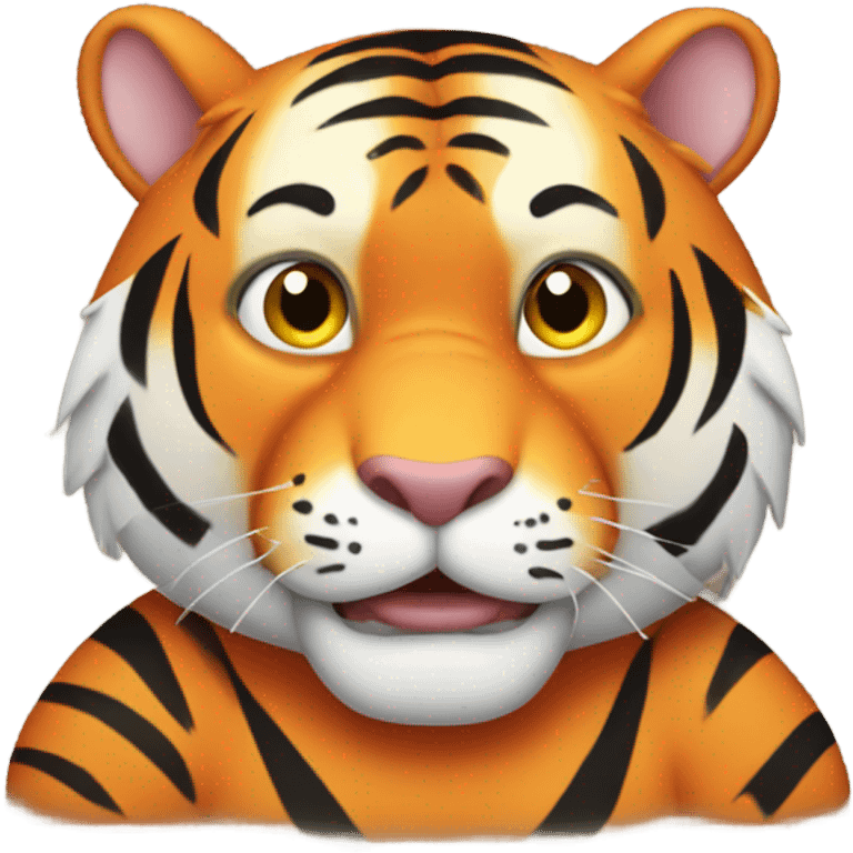 Overweight Tigger the tiger emoji