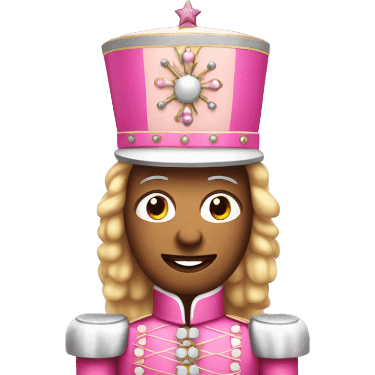 Pink nutcracker emoji