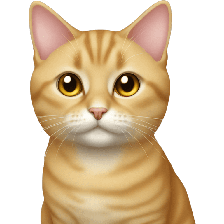 British short hair cat with golden fur emoji