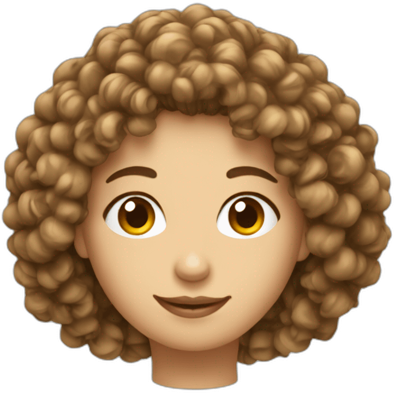 Cheveux bouclés emoji