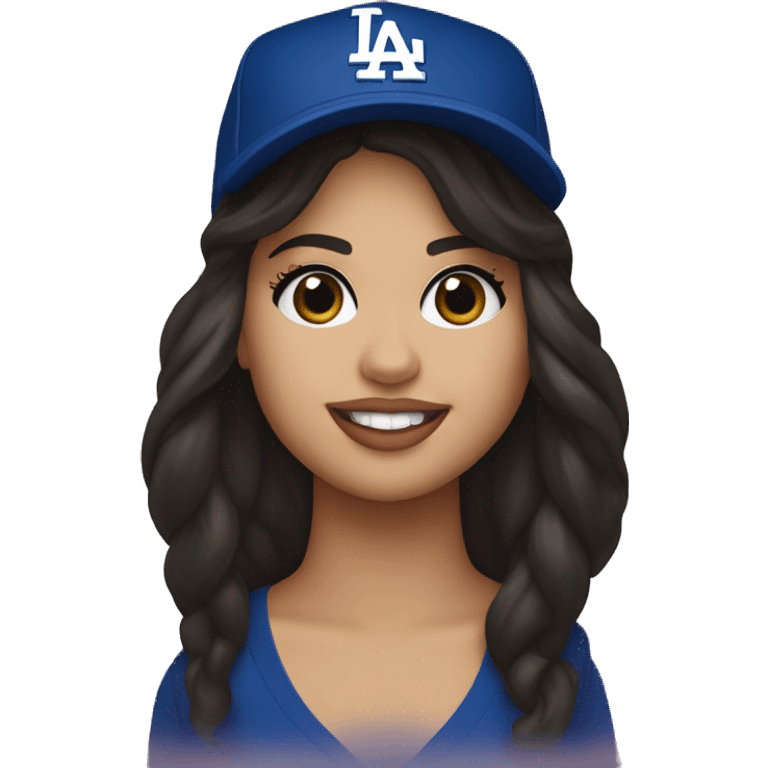 selena gomez with dodgers cap emoji