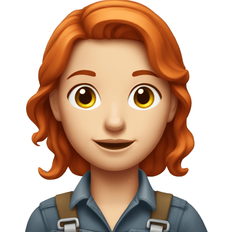 redhead farmer girl  emoji