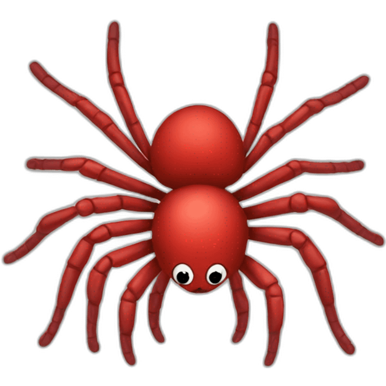 Red colour spider emoji for couple emoji