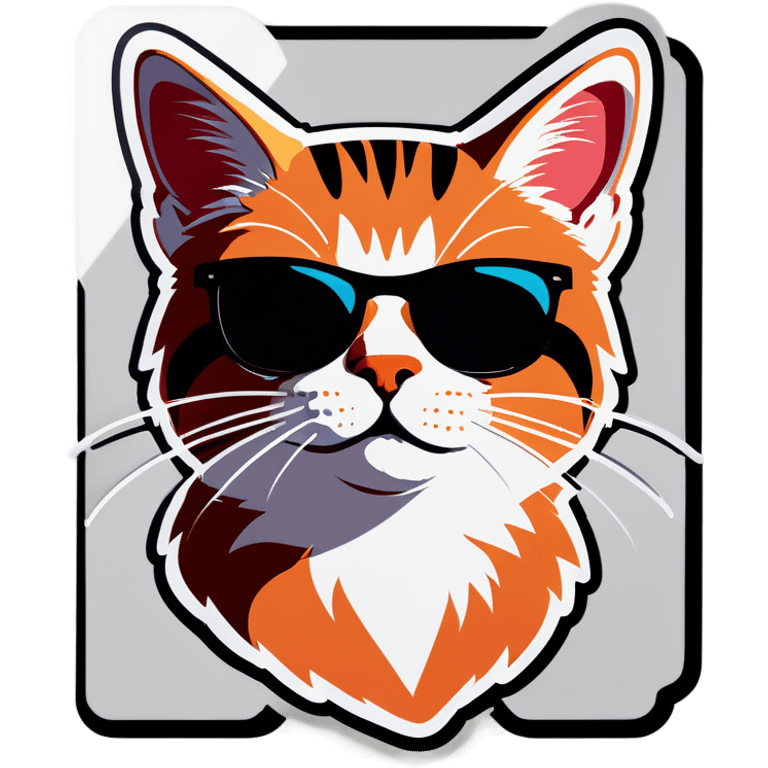 Cat with sunglasses emoji