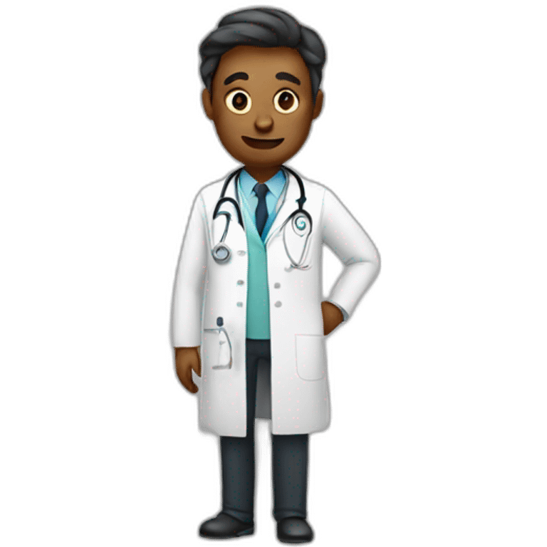 doctor with poop emoji