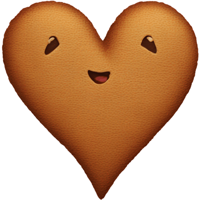 Printed love hear emoji