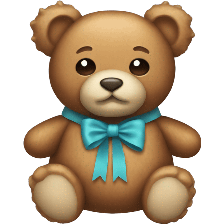 Teddy bear bow emoji