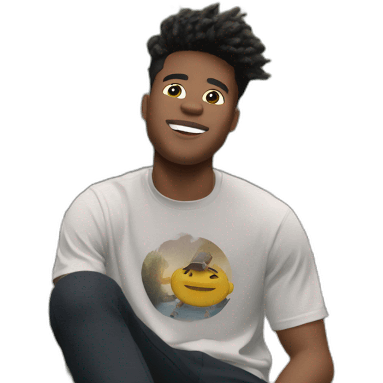 newyork tiktok boy in central park emoji