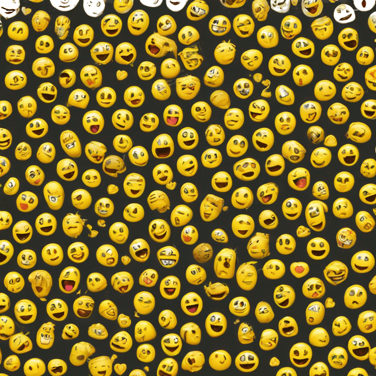 coeurs jaune heureux emoji