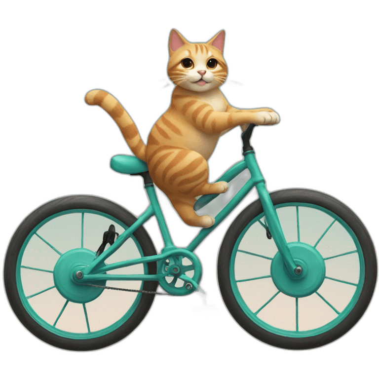 cat on unicycle emoji