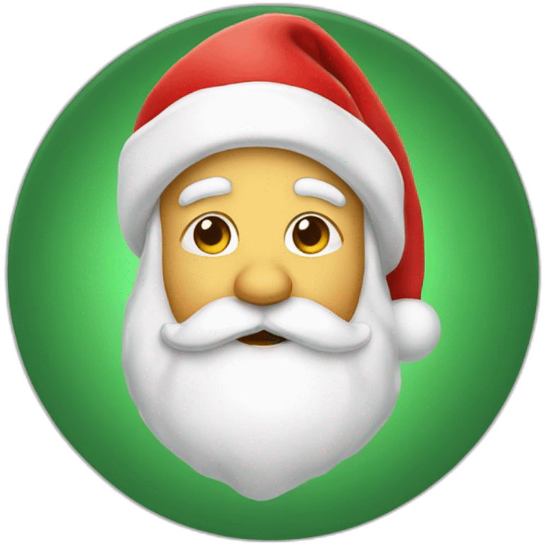 Shushing santa  emoji