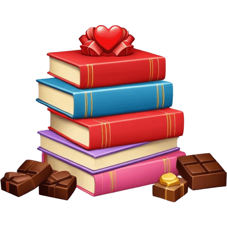 romance books and chocolates emoji