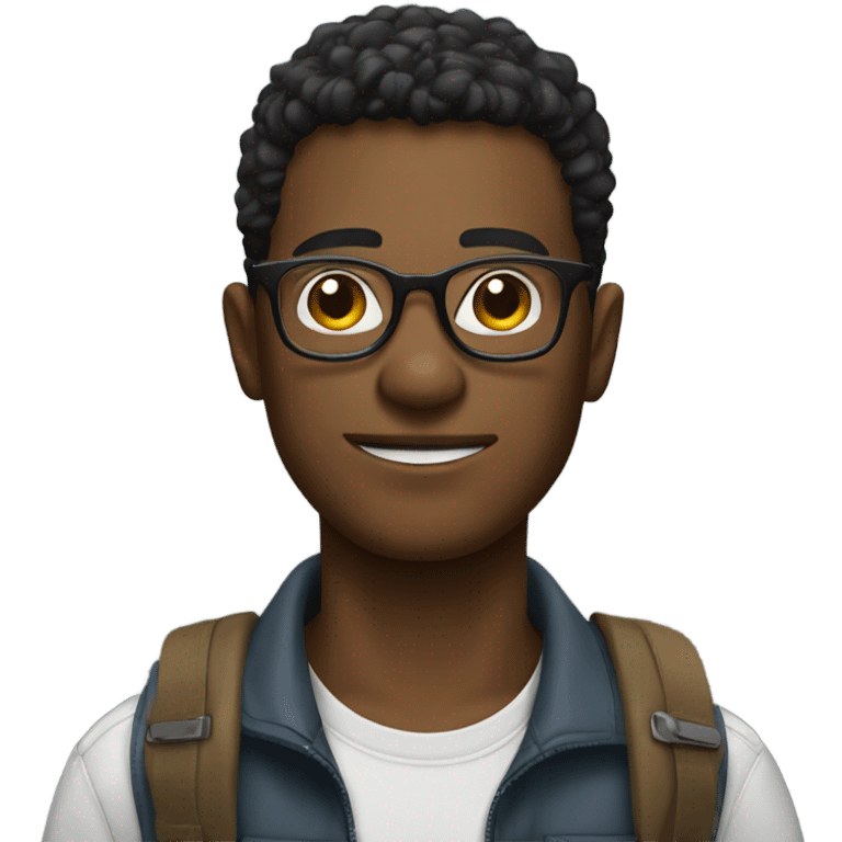 A guy with glasses and a zyn pack  emoji