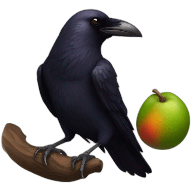 Raven with a mangonel emoji