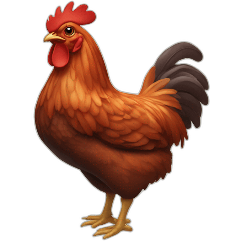 Poulet rouge emoji