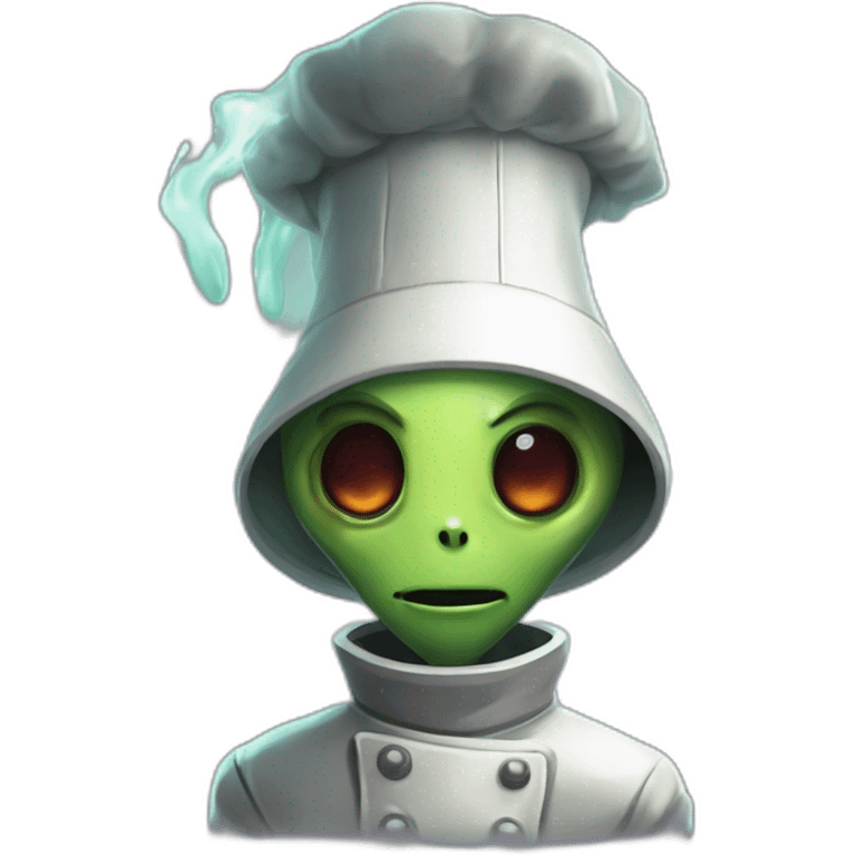 alien chef scifi roguelike rpg style inspired by slay the spire digital art emoji