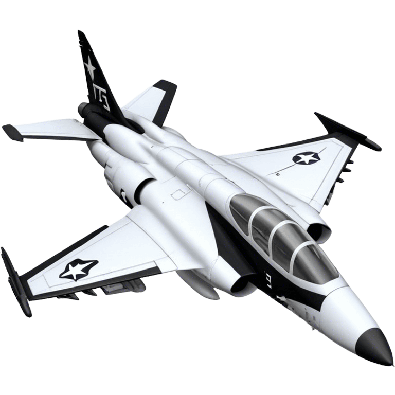 Jet Trainer - T-38 Talon - Northrop Grumman (Model Year: 2021) (Iconic colour: White and black) emoji