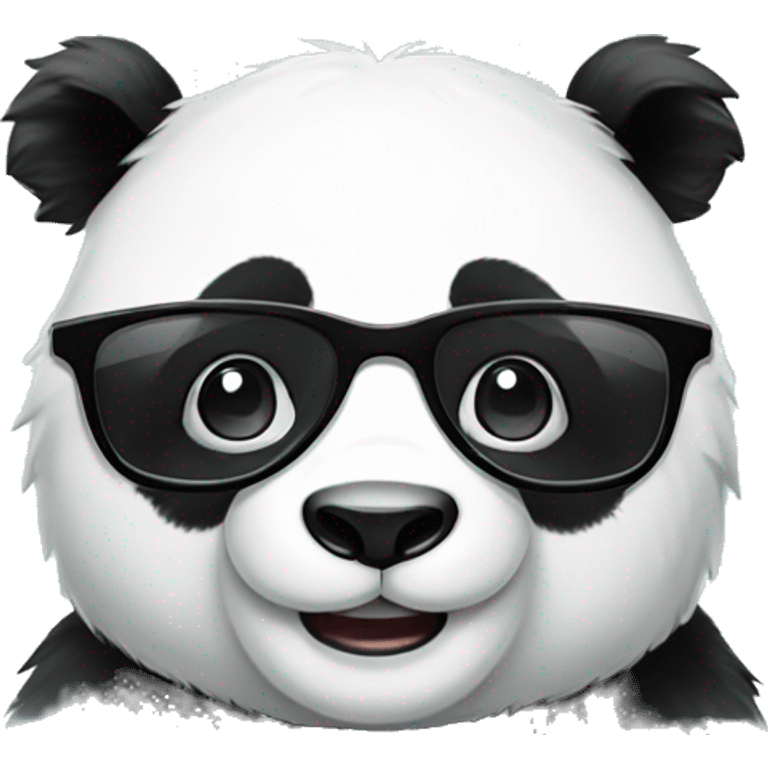 Panda con gafas  emoji