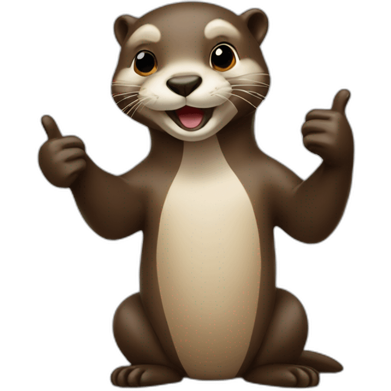 Otter thumbs up emoji