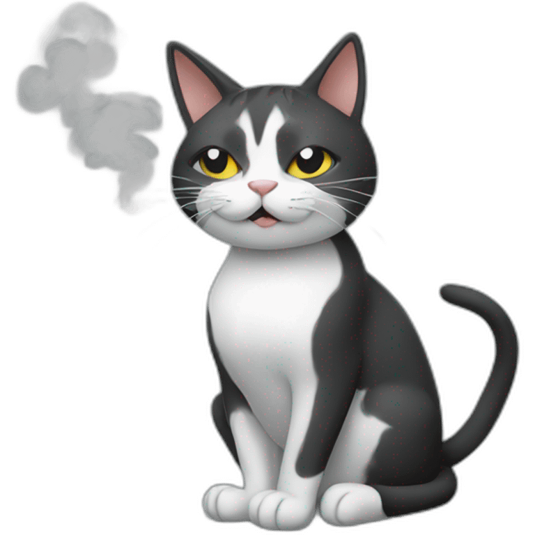 smoking cat emoji