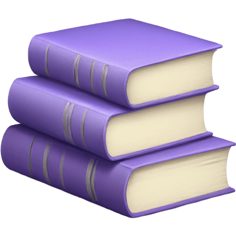 Lavender book stack emoji