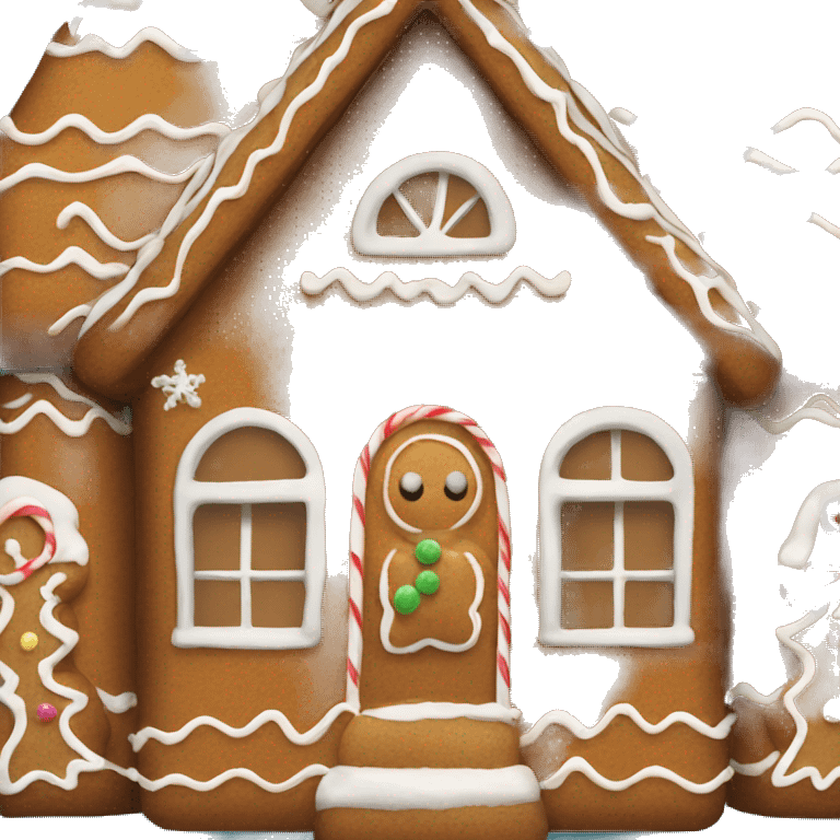 gingerbread house emoji