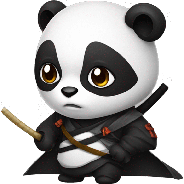 a panda dressed as a ninja
 emoji