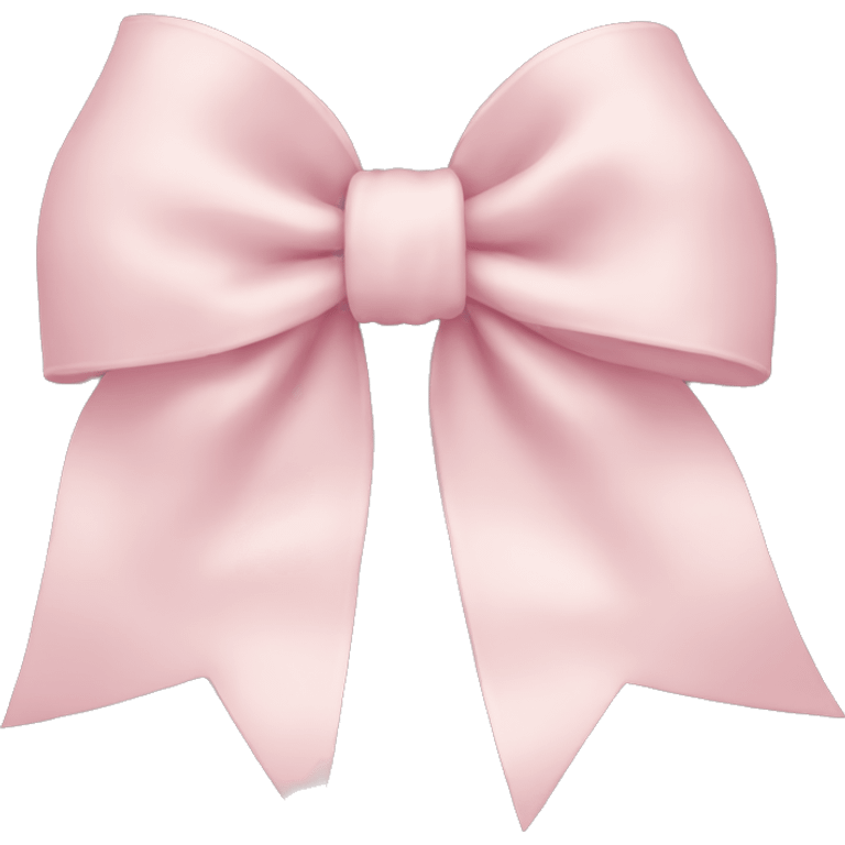 Pale Pink bow emoji