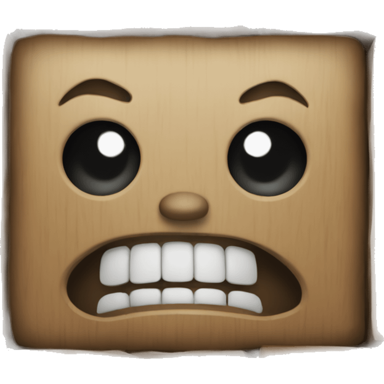 Scary block emoji