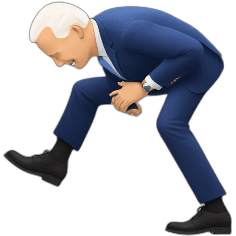 Biden falls emoji