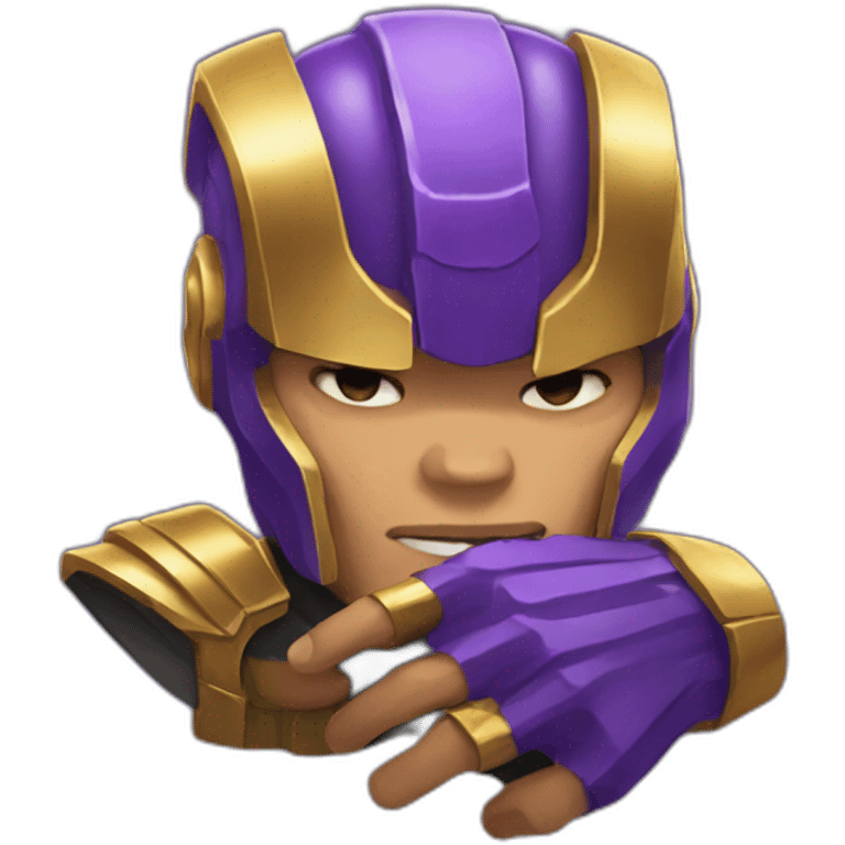 Orelsan wearing Thanos Gauntlet  emoji