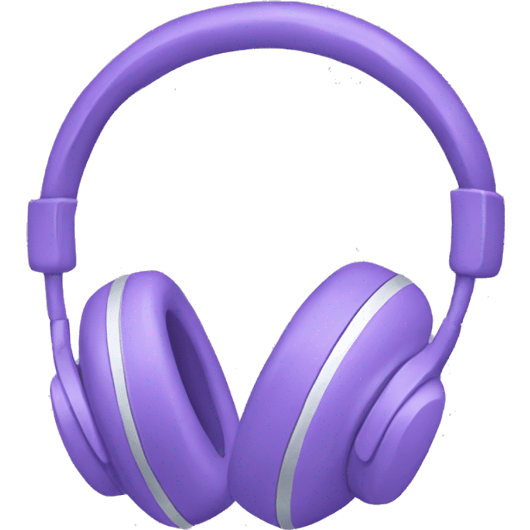 lavender headphones emoji