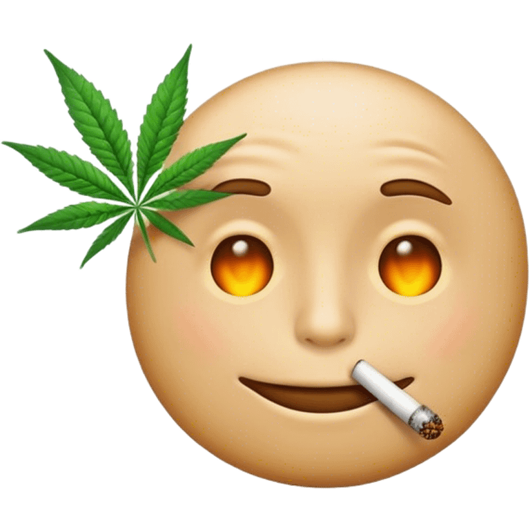 Emoji Smoking weed emoji