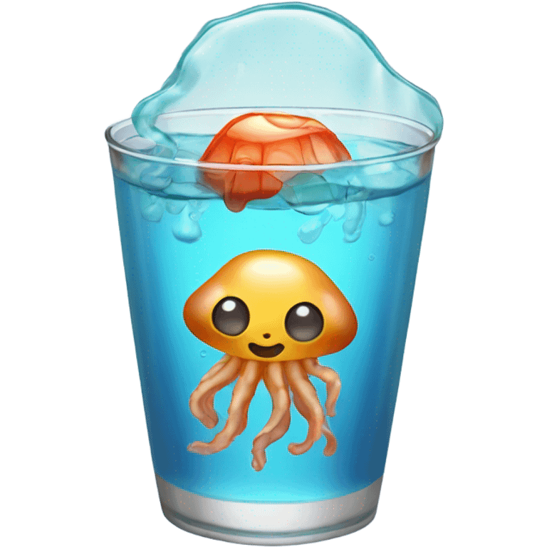 Jelly fish drink emoji