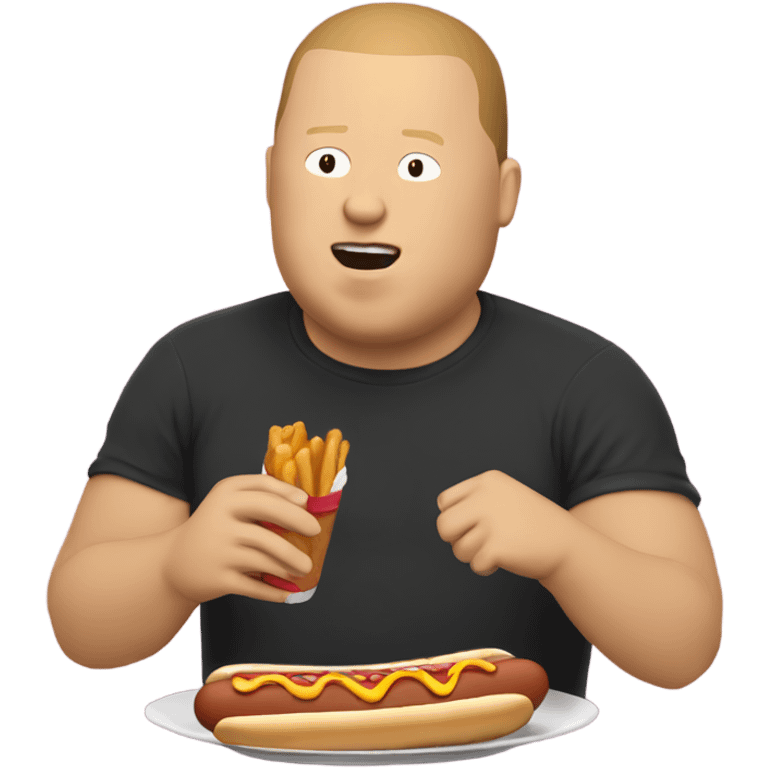 bobby hill eating a hot dog emoji