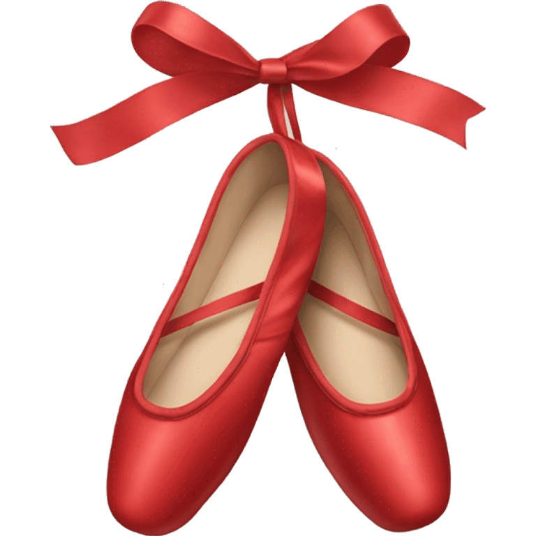 red ballet shoes emoji