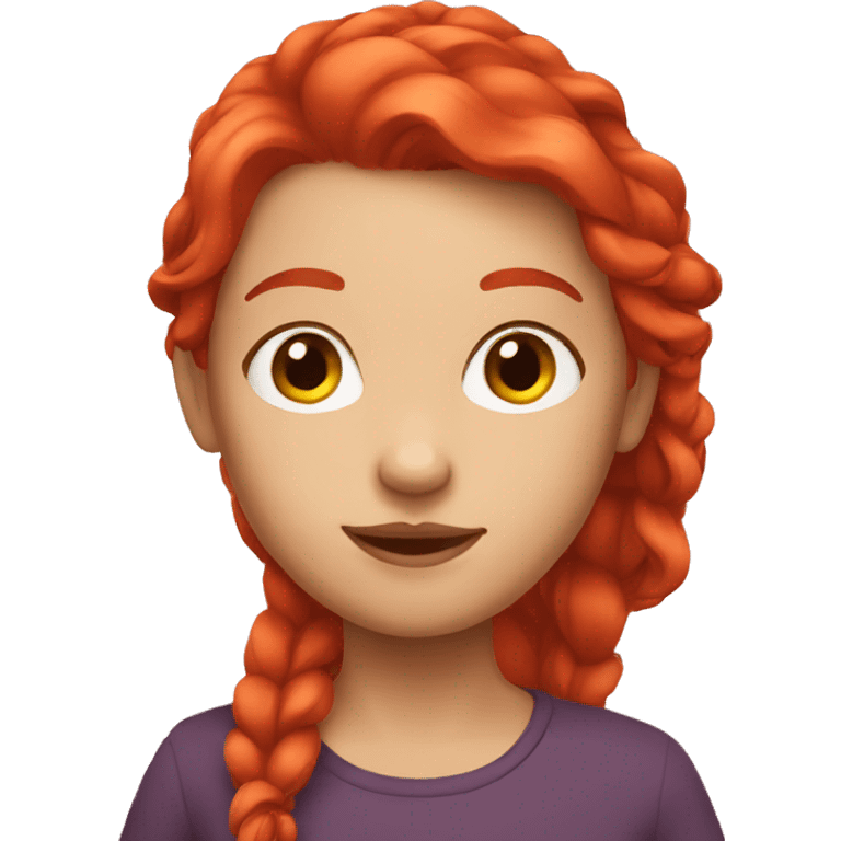 red hair girl  emoji