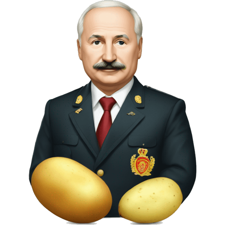 Lukashenko with potato emoji