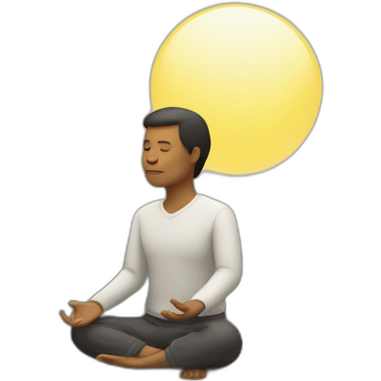 meditación en el aire emoji