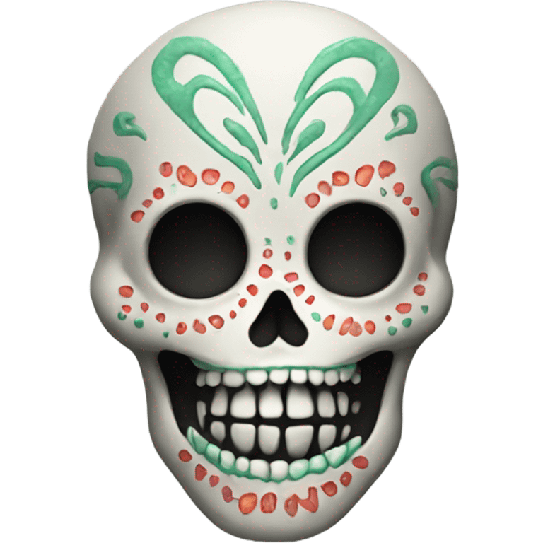 Alien sugar skull emoji