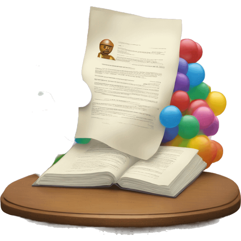 contract that shines with the colors of the rainbow mixed emoji