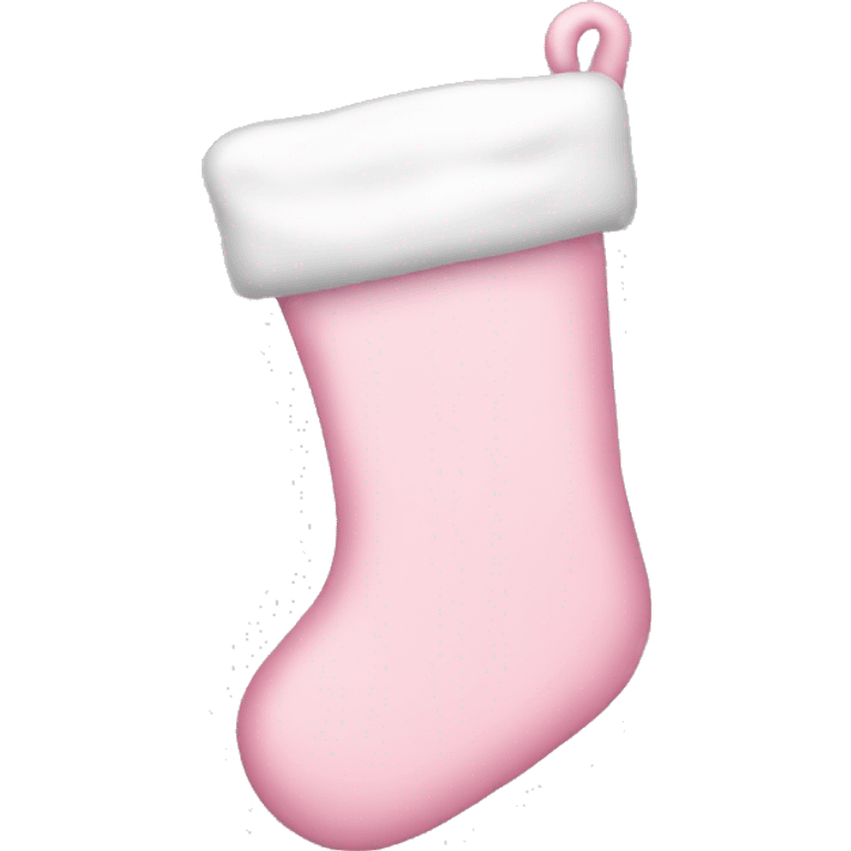  light pink Christmas stocking emoji