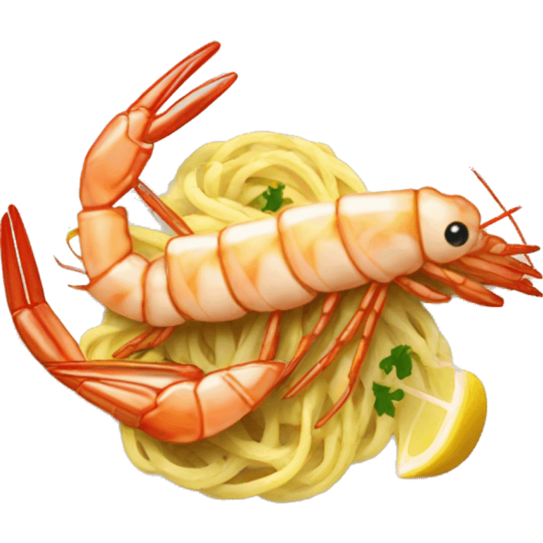 shrimp scampi emoji