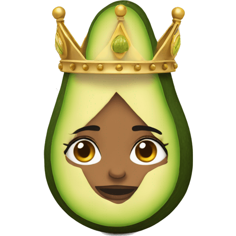 A Queen whit 1 avocado emoji